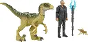 Dr. Ian Malcolm & Velociraptor Jurassic World Dominiom