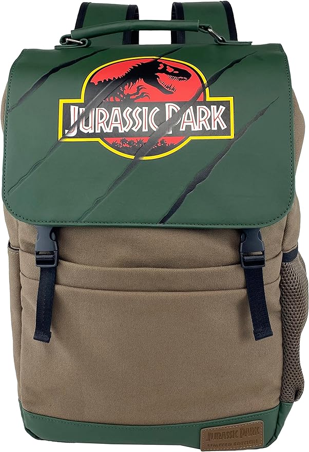 Mochila, color marrón, estilo casual para el 30 th Aniversario Jurassic Park