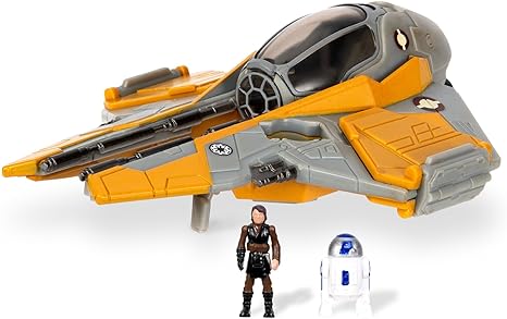 Anakin Skywalker's Jedi Interceptor Micro Galaxy Squadron 